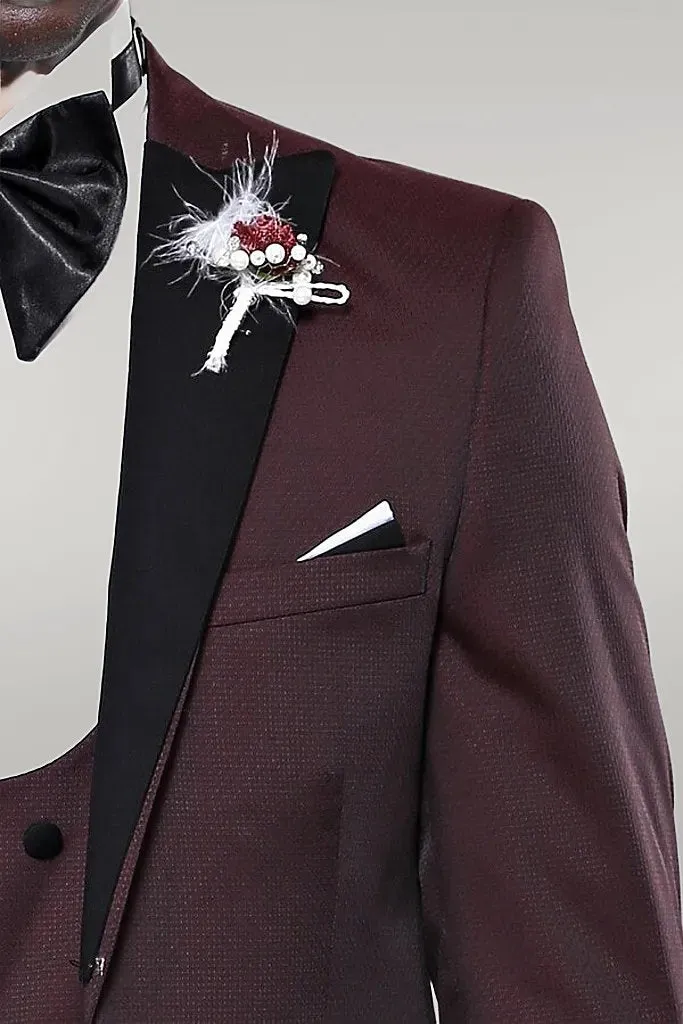 Claret Red Men's Tuxedo | Wessi