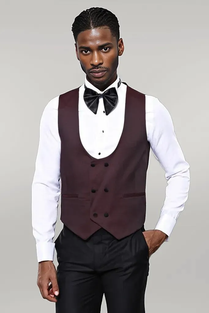 Claret Red Men's Tuxedo | Wessi