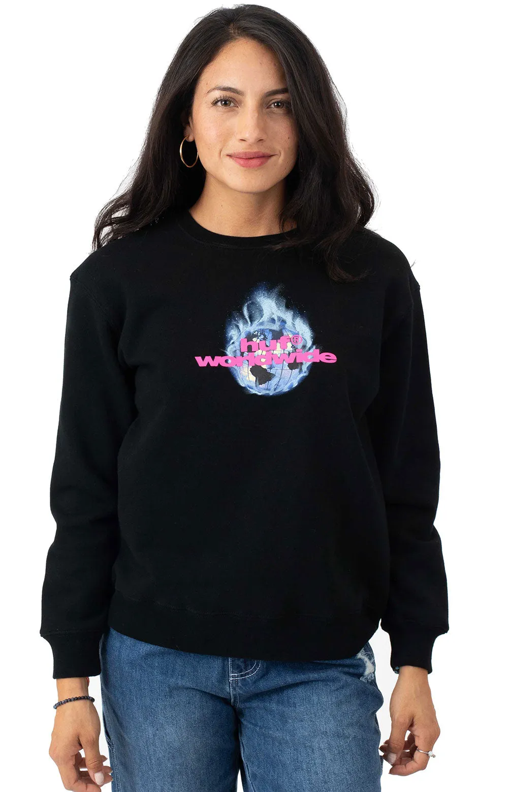 Climate Crisis Fleece Sweatshirt - Black