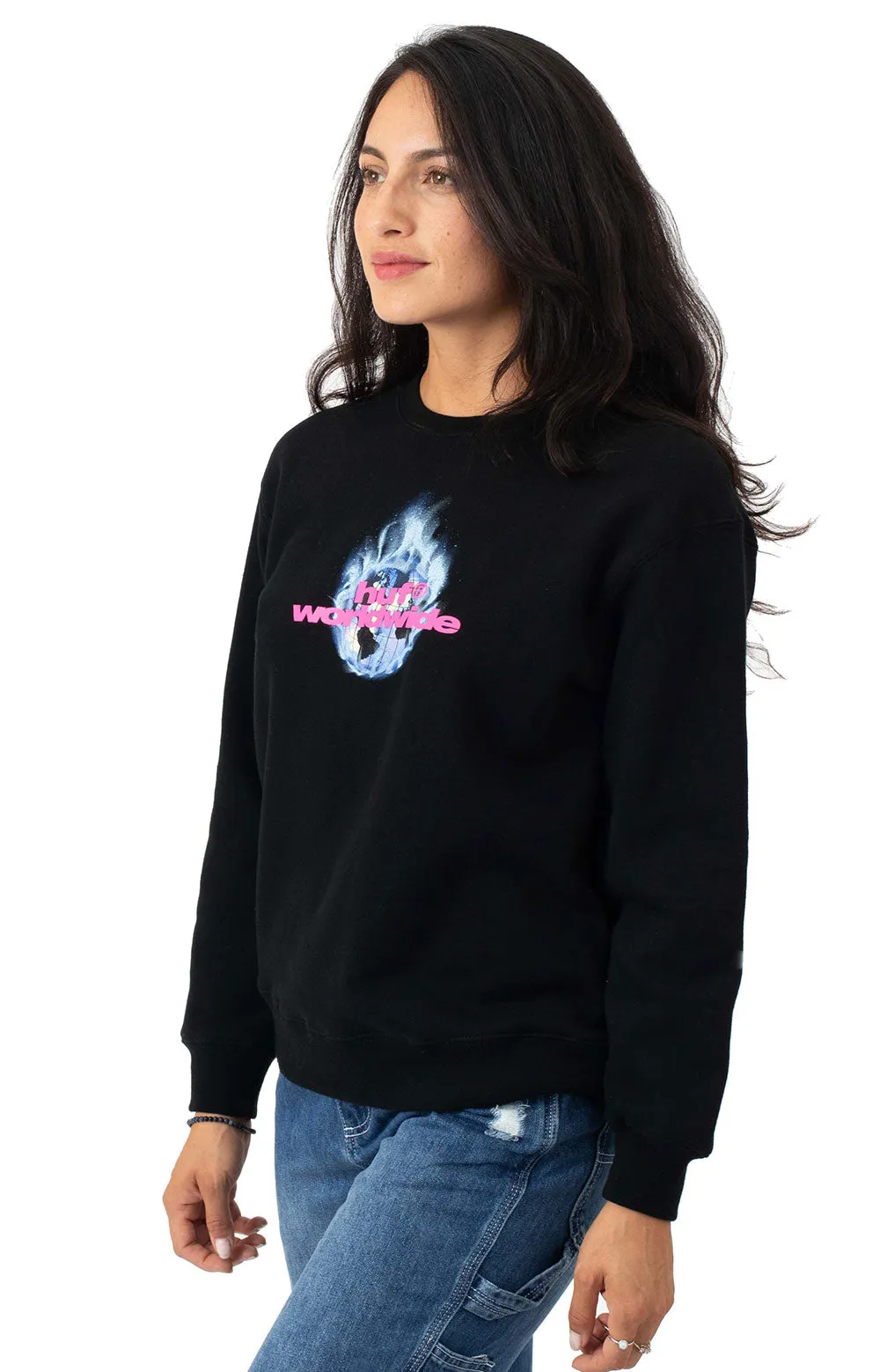 Climate Crisis Fleece Sweatshirt - Black