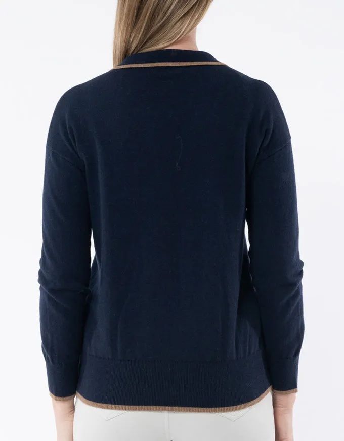 Collared Pullover Navy