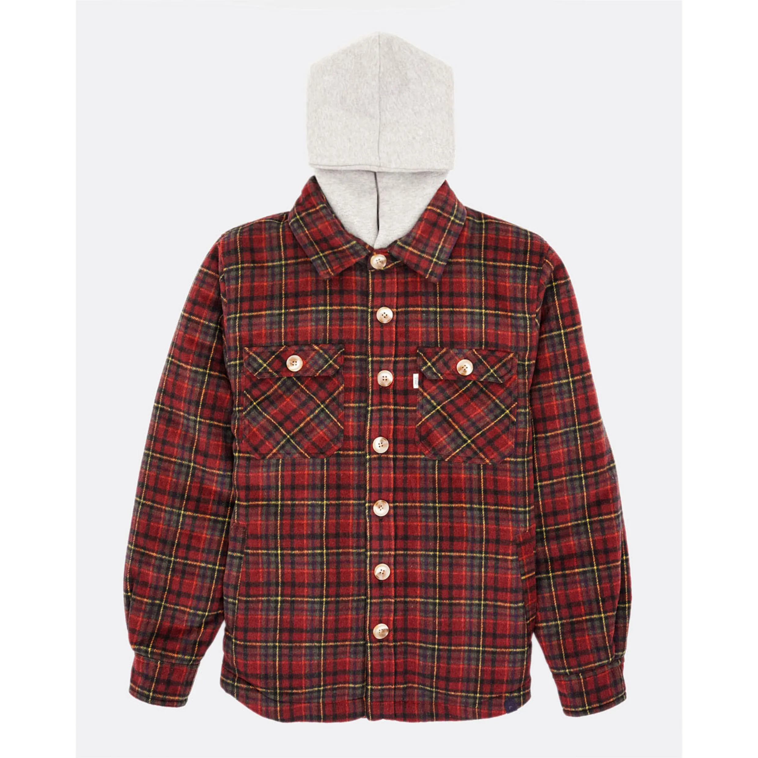 Colours And Sons Check Shacket Overshirt Teddy Fur 9423-673