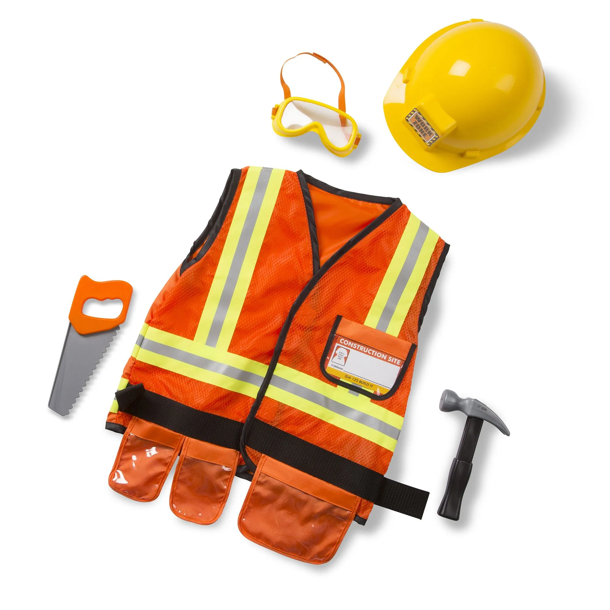 Construction Worker Role Play Costume Set