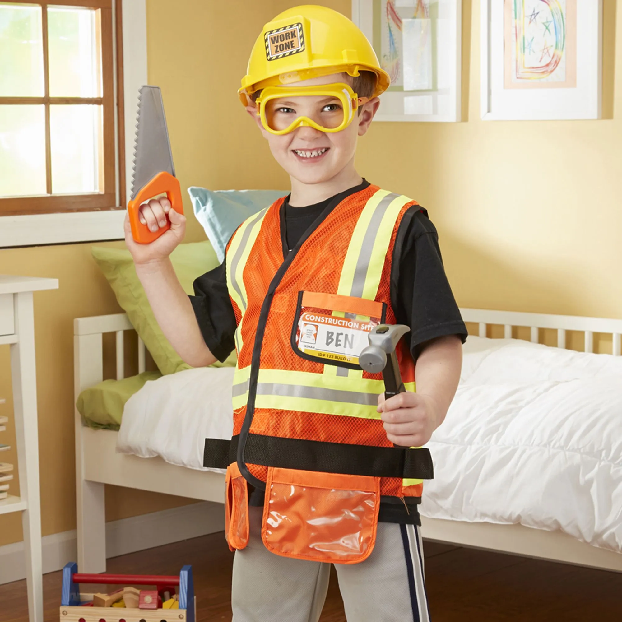 Construction Worker Role Play Costume Set