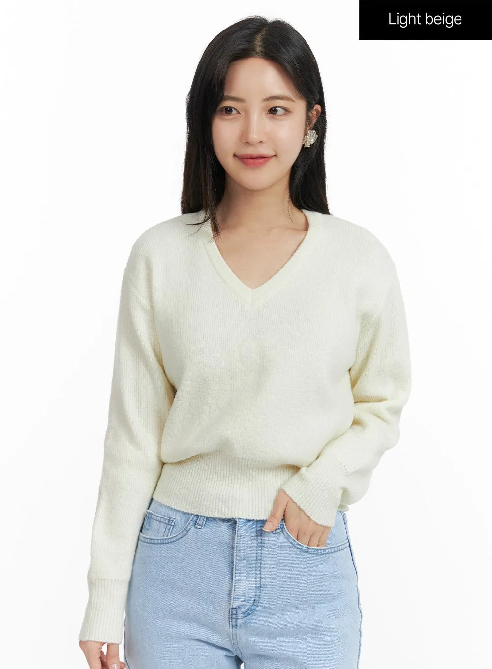 Cozy V-Neck Sweater OF416