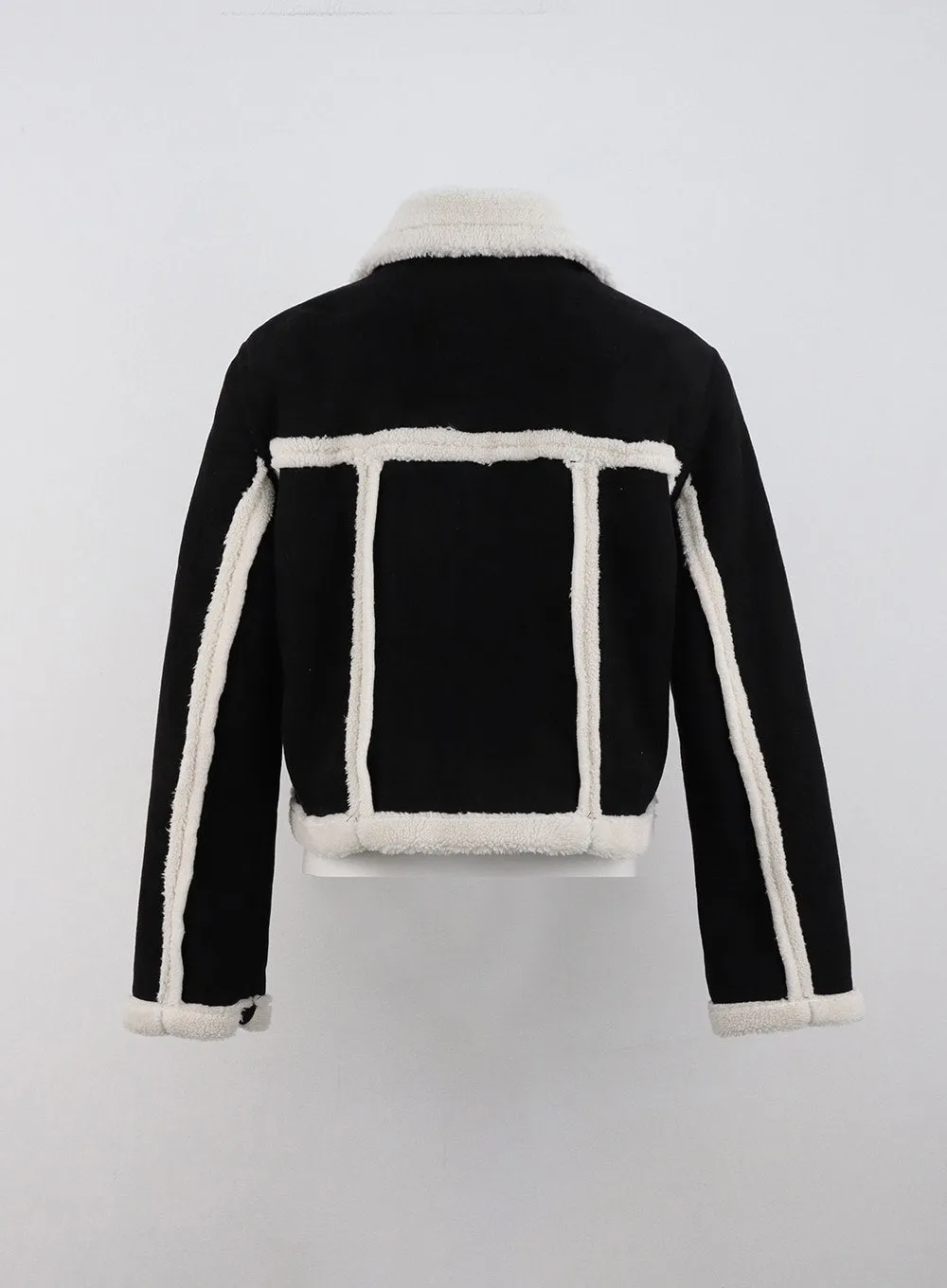 Crop Toggle Faux Fur Jacket ON329