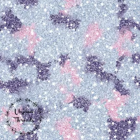 CUSTOM DIGITAL WOVEN (Cotton Sateen 150gsm) Nutcracker Christmas - Starry Sparkle Violet Multi