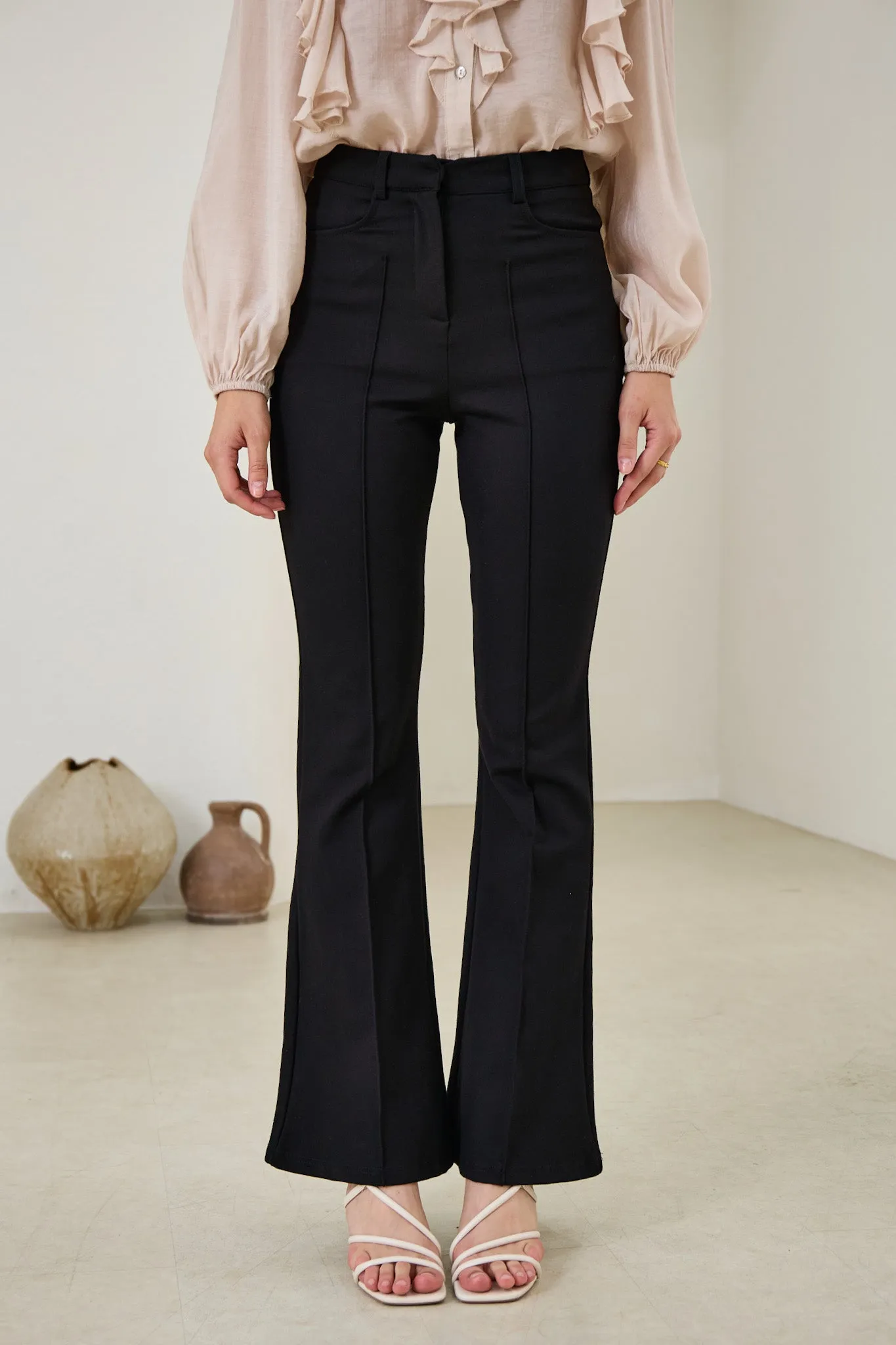 Demi Black Flared Pants