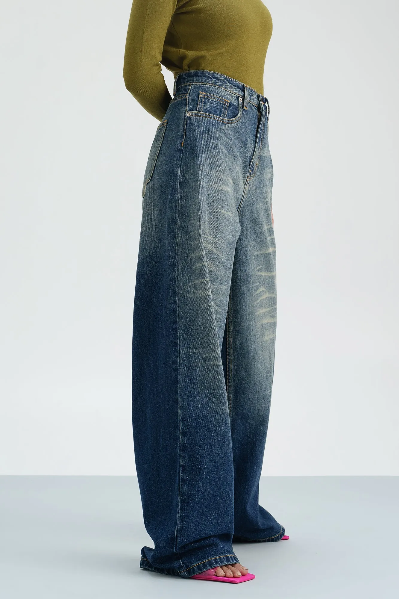 Dreamscape Denim Super Wide Flare Jeans