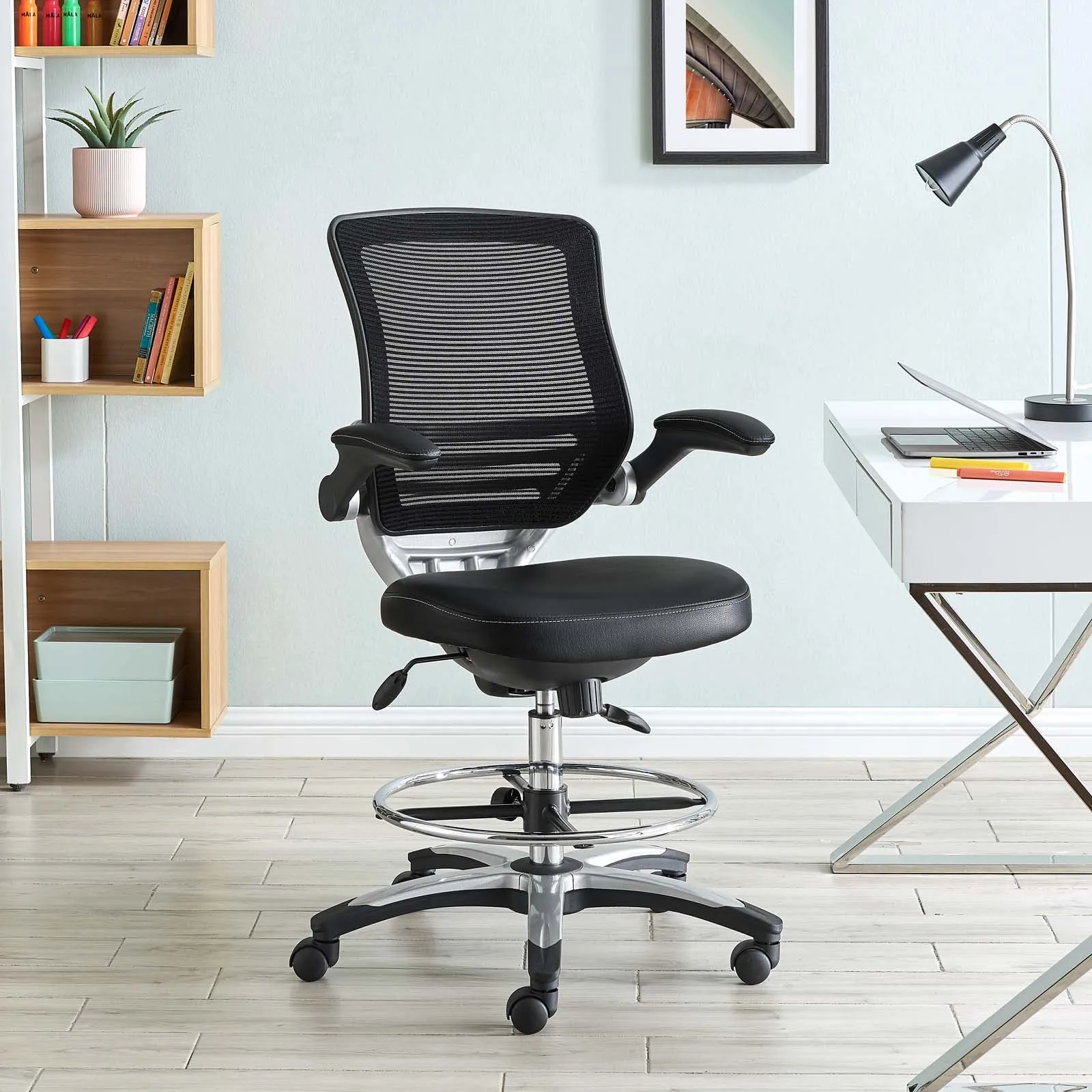 Edge Drafting Chair Black EEI-211-BLK