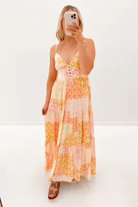 Elsie Maxi Dress Yellow Multi