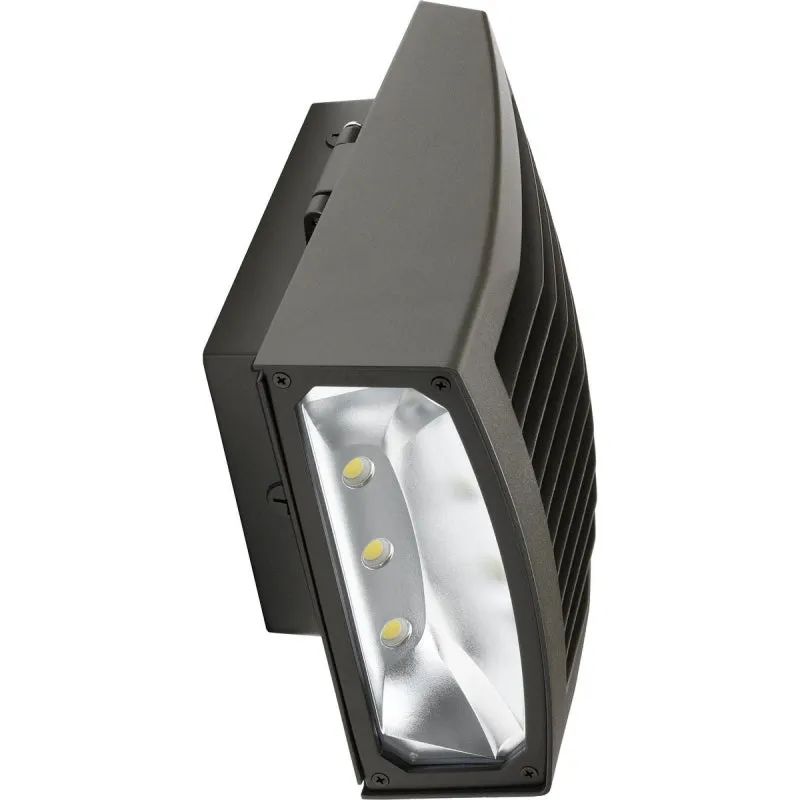 EXO SG2-80 Sling 80W LED Slender Wall Pack, 4000K 8000 Lumens, with Photocontrol, 120-277V, Dark Bronze