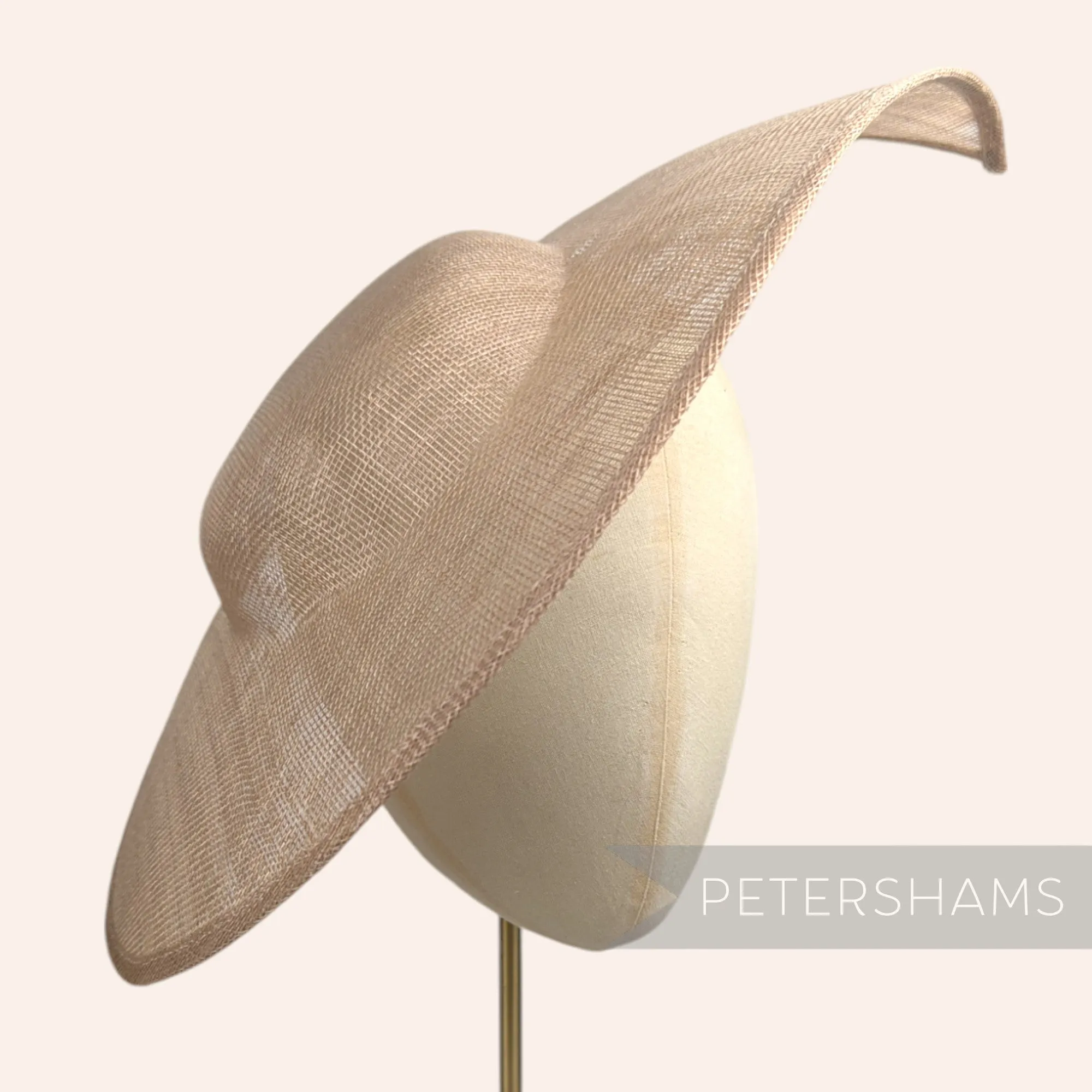 Extra Large Pointed Tip Sinamay Fascinator Hat Base