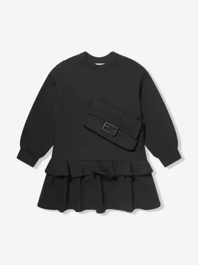 Fendi Girls Sweater Dress in Black