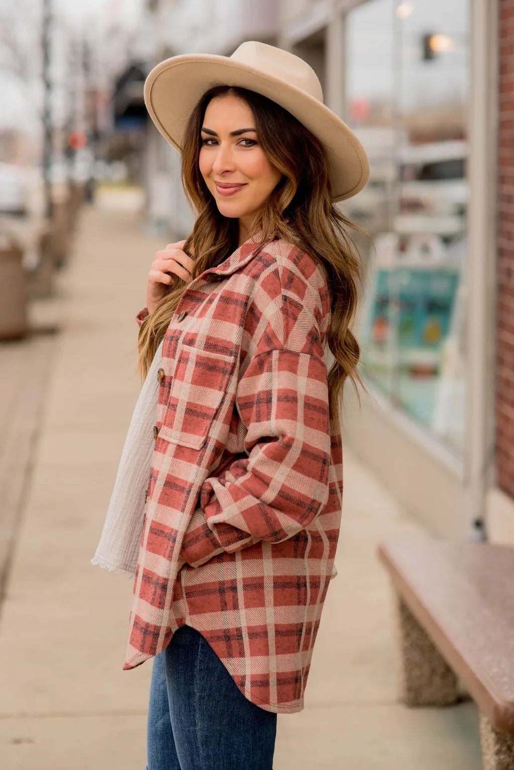 Free Spirit Plaid Shacket