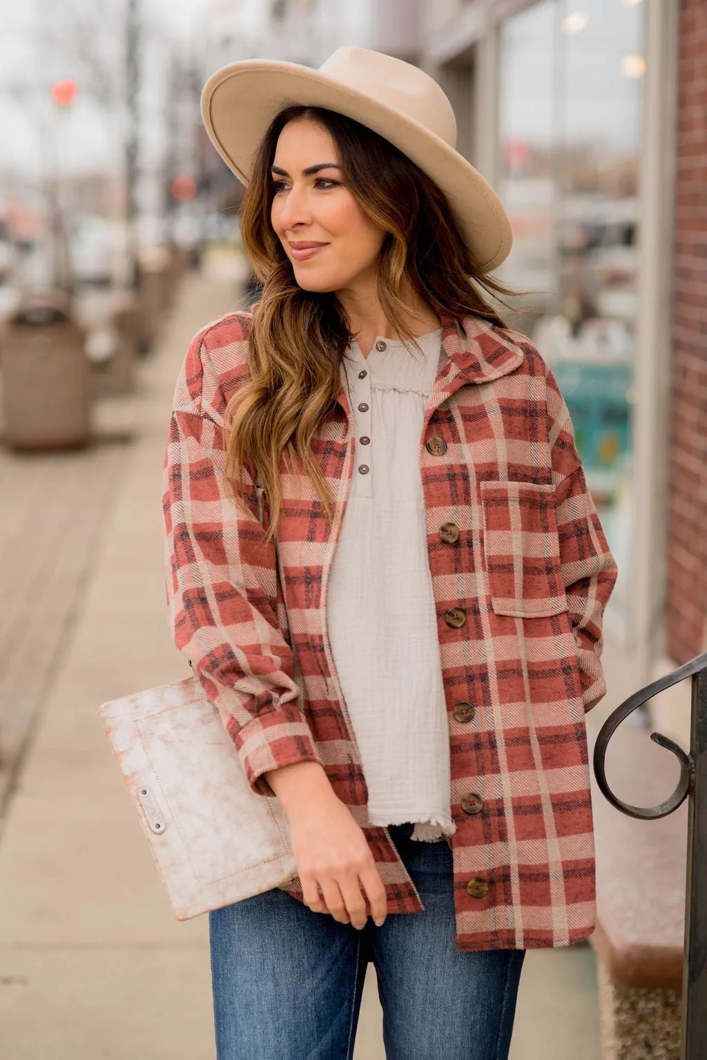 Free Spirit Plaid Shacket