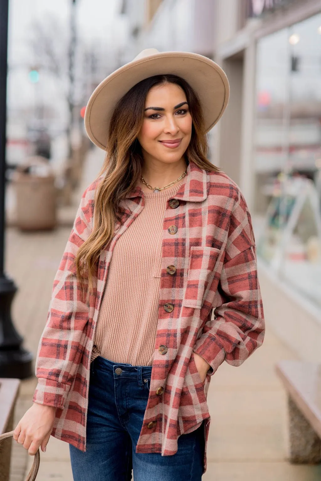 Free Spirit Plaid Shacket