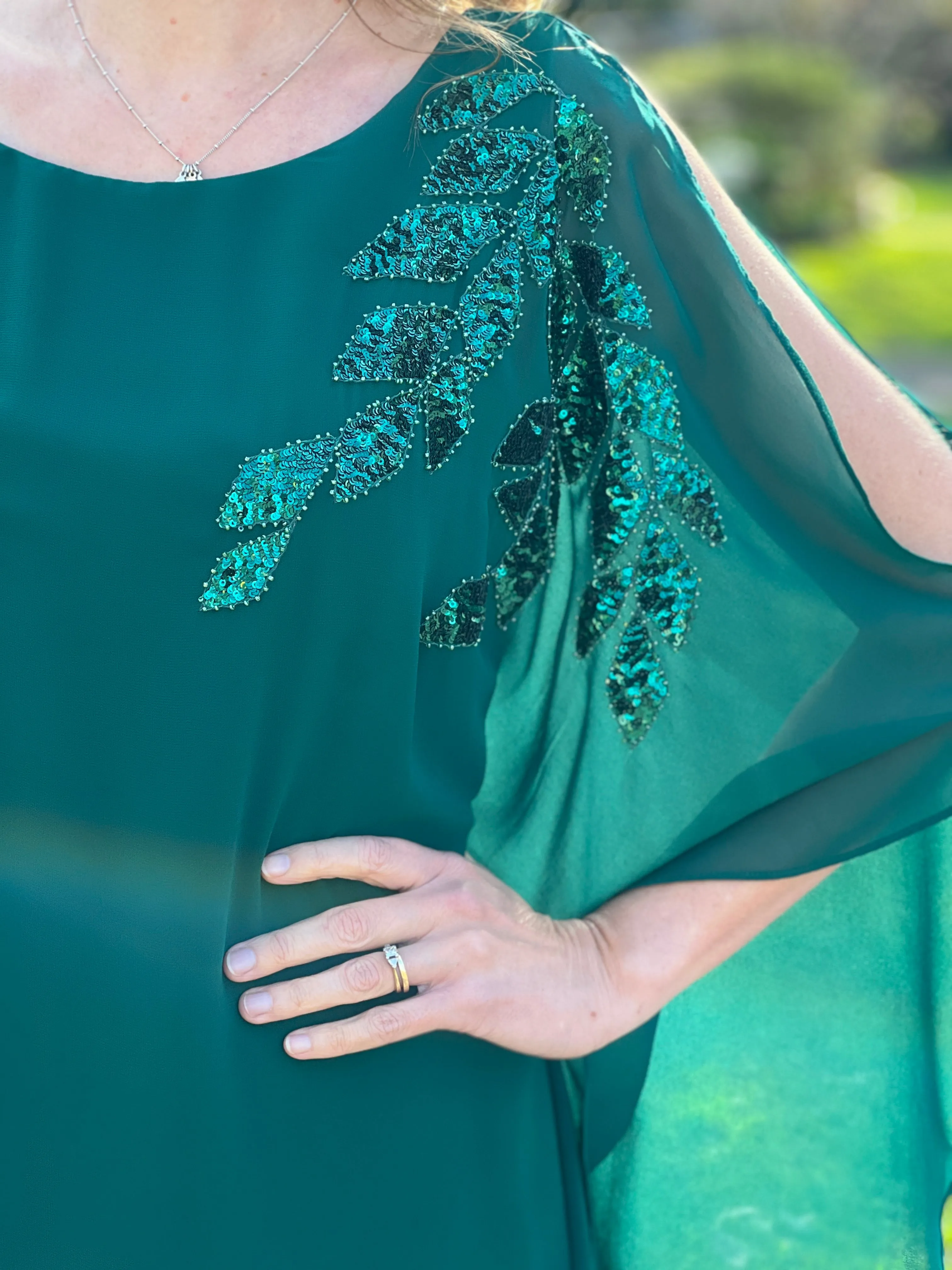 Harlow Emerald Evening Dress