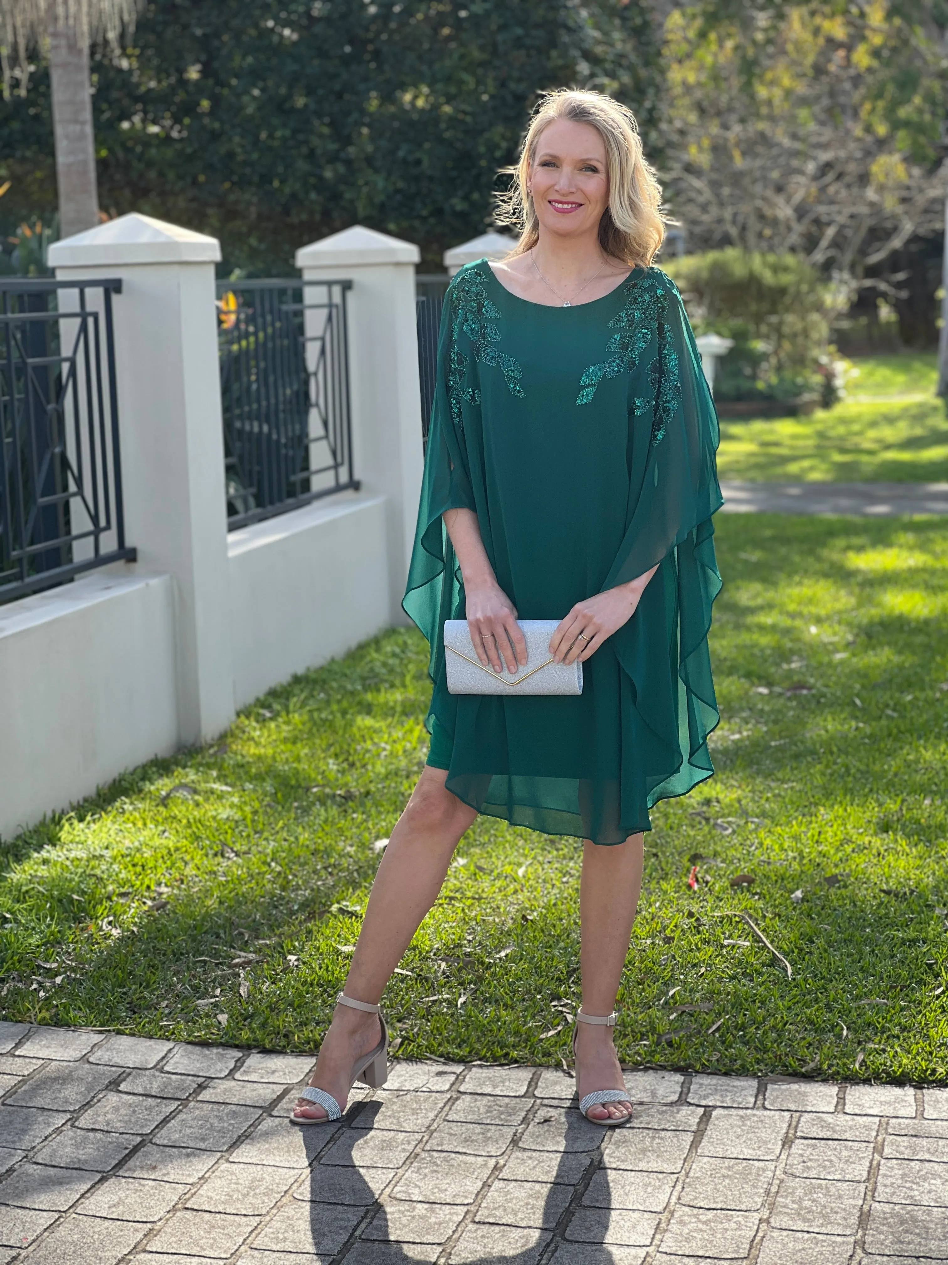 Harlow Emerald Evening Dress