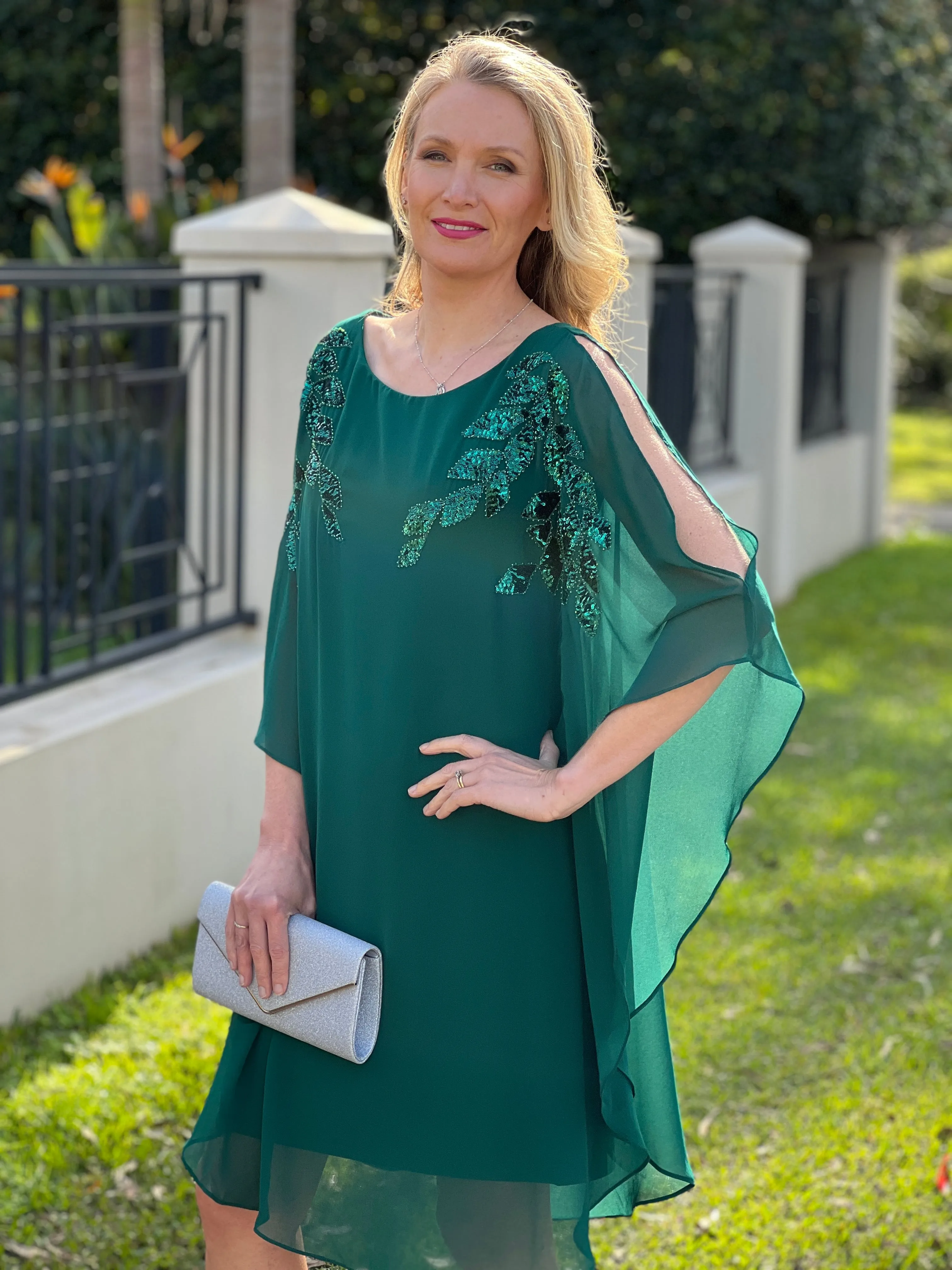 Harlow Emerald Evening Dress