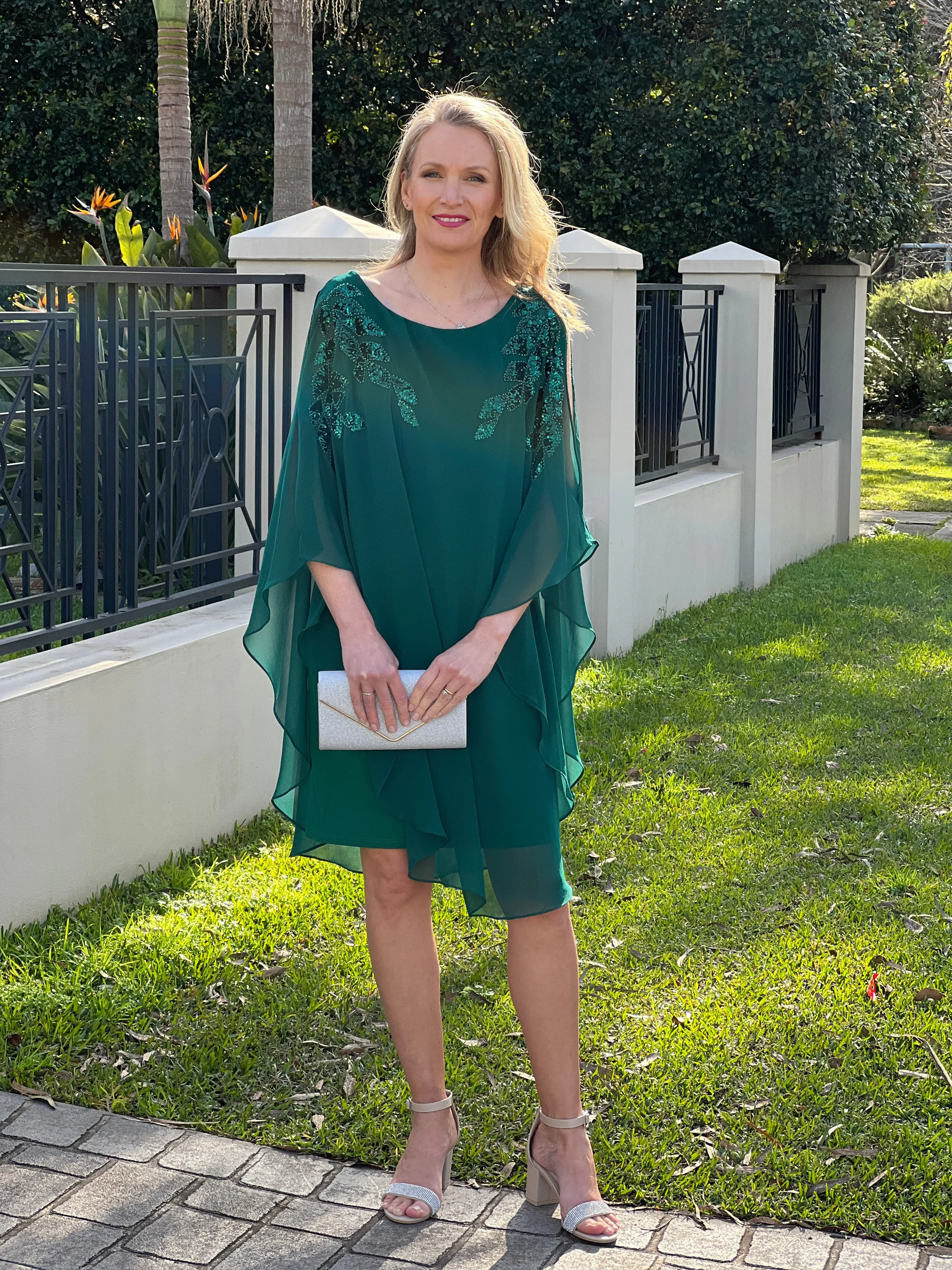 Harlow Emerald Evening Dress