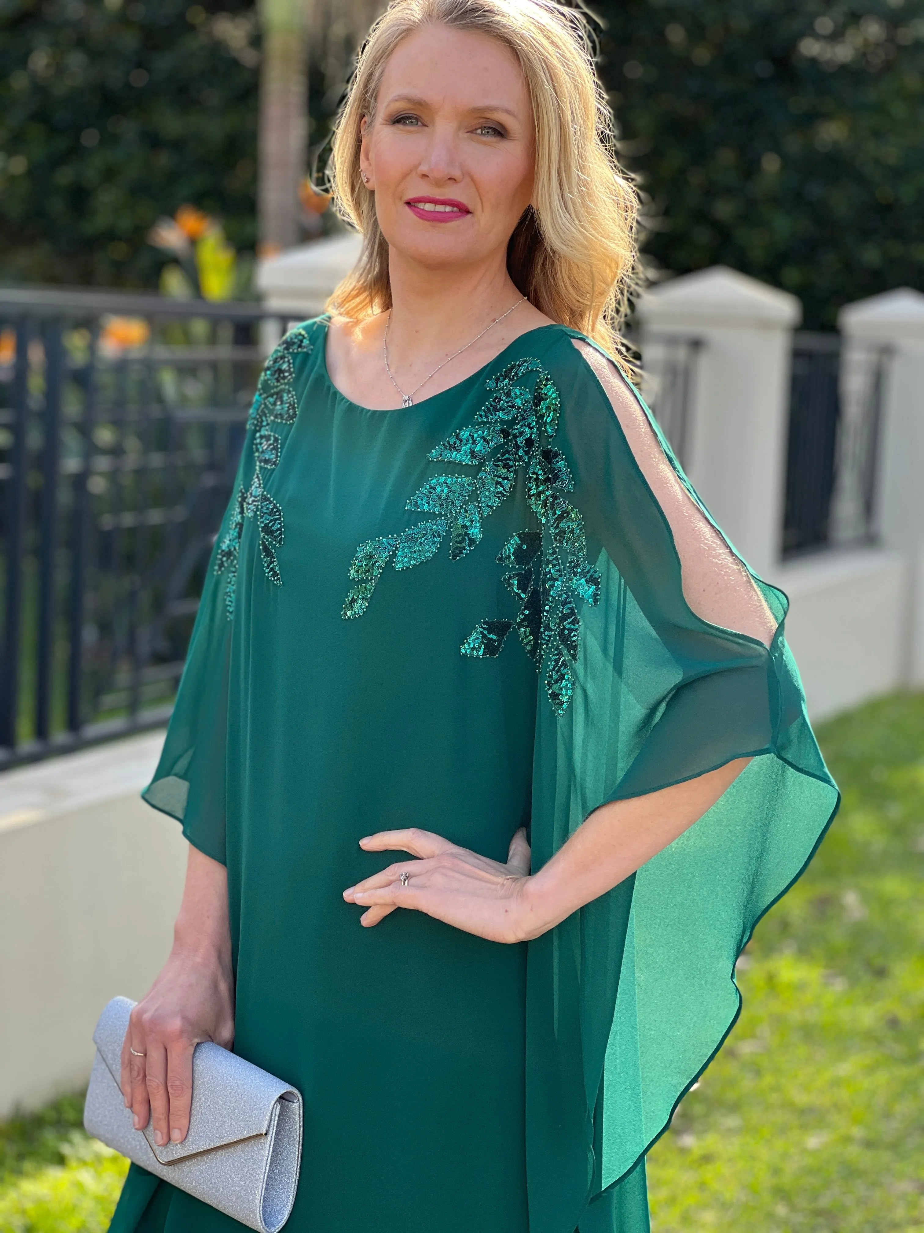 Harlow Emerald Evening Dress