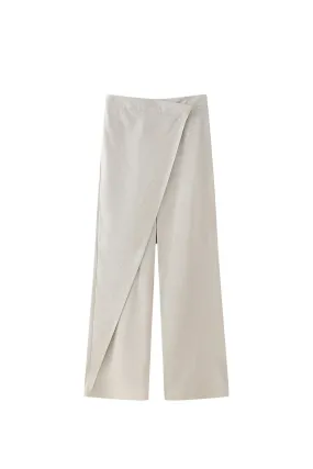 ‘Harper’ Linen Blend Wrap Pants