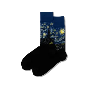 HOTSOX Men's Van Gogh's Starry Night Socks