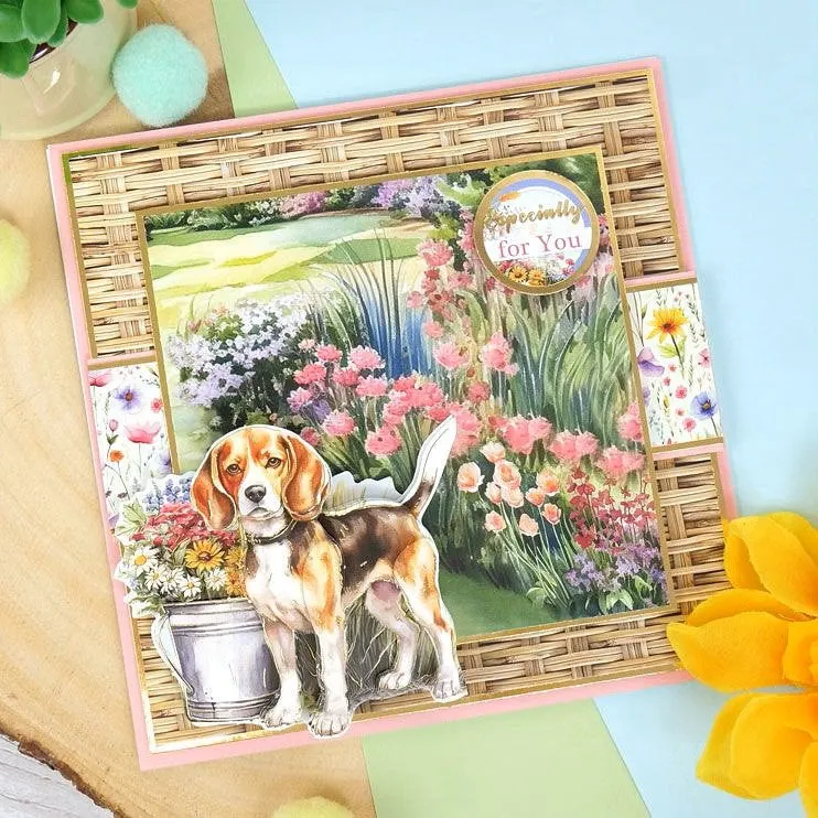 Hunkydory Jack Russell Terrier & Beagle Decoupage Topper Sheet