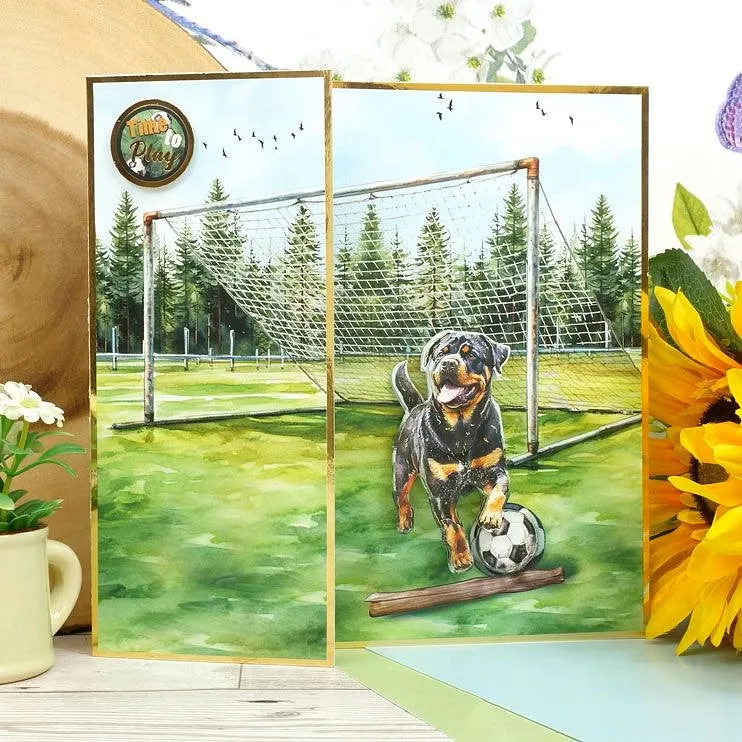 Hunkydory Rottweiler & German Shepherd Decoupage Topper Sheet