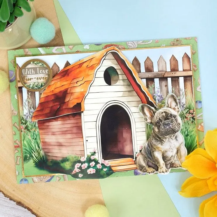 Hunkydory Yorkshire Terrier & French Bulldog Decoupage Topper Sheet