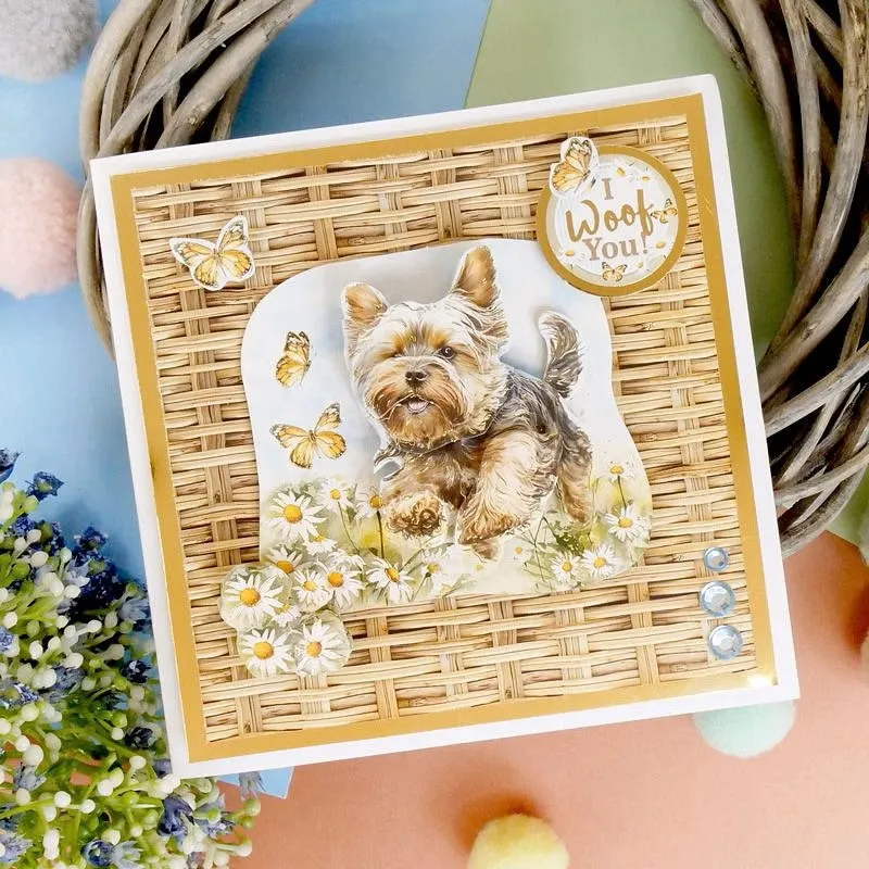 Hunkydory Yorkshire Terrier & French Bulldog Decoupage Topper Sheet