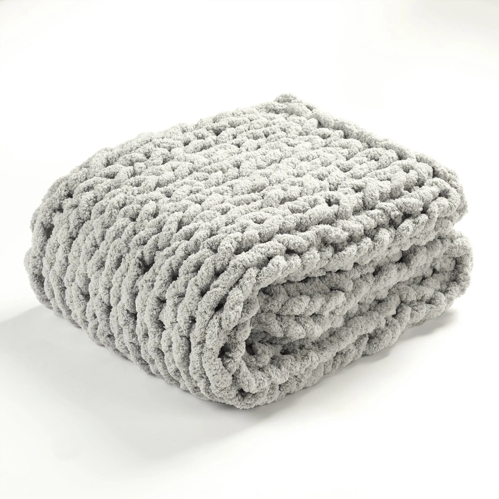 Hygge Ultra Soft Chenille Chunky Knit Throw Blanket