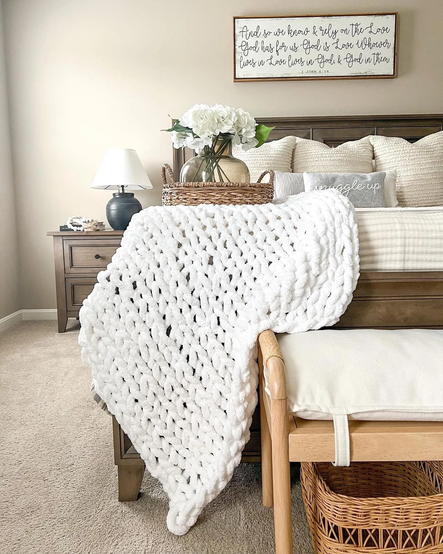 Hygge Ultra Soft Chenille Chunky Knit Throw Blanket