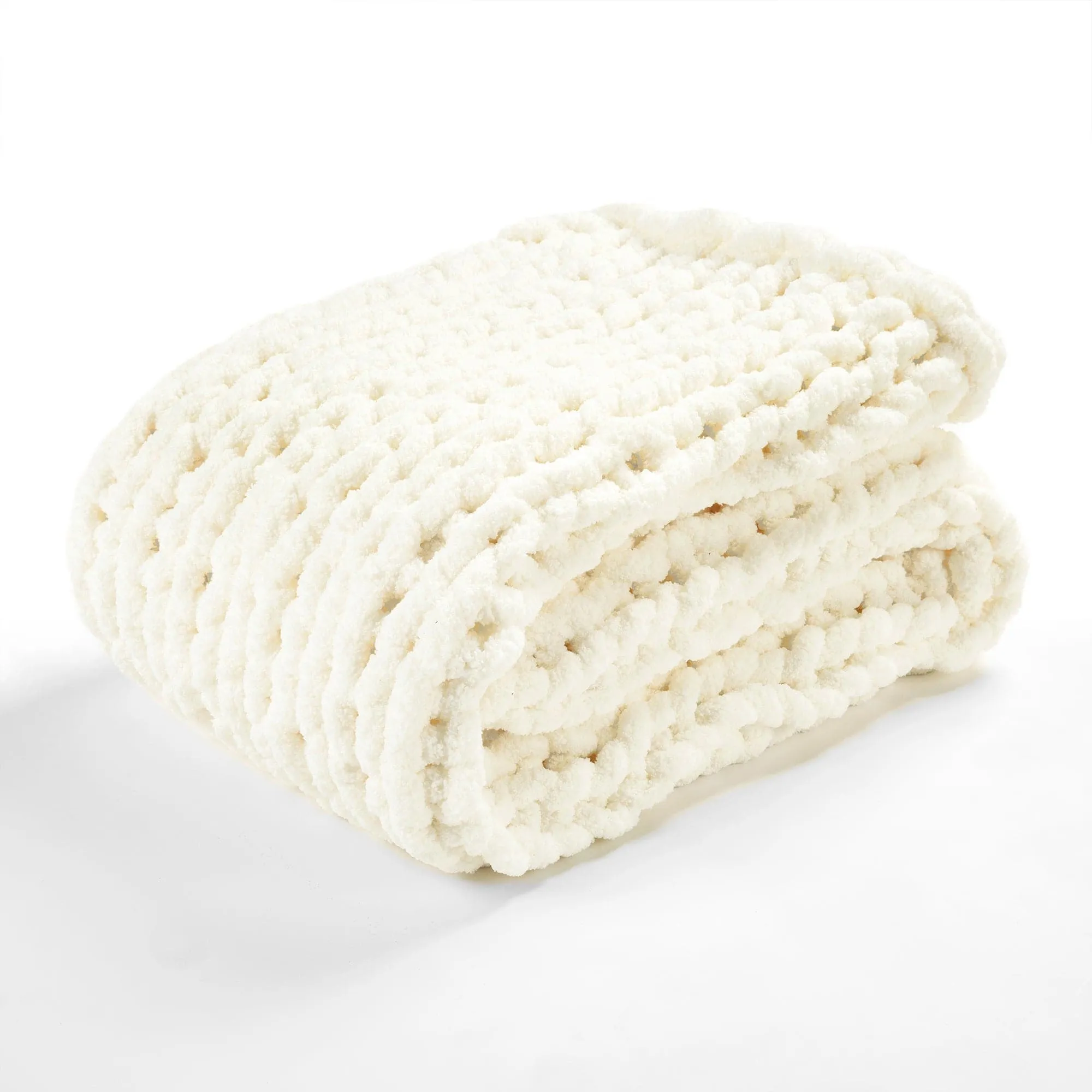 Hygge Ultra Soft Chenille Chunky Knit Throw Blanket