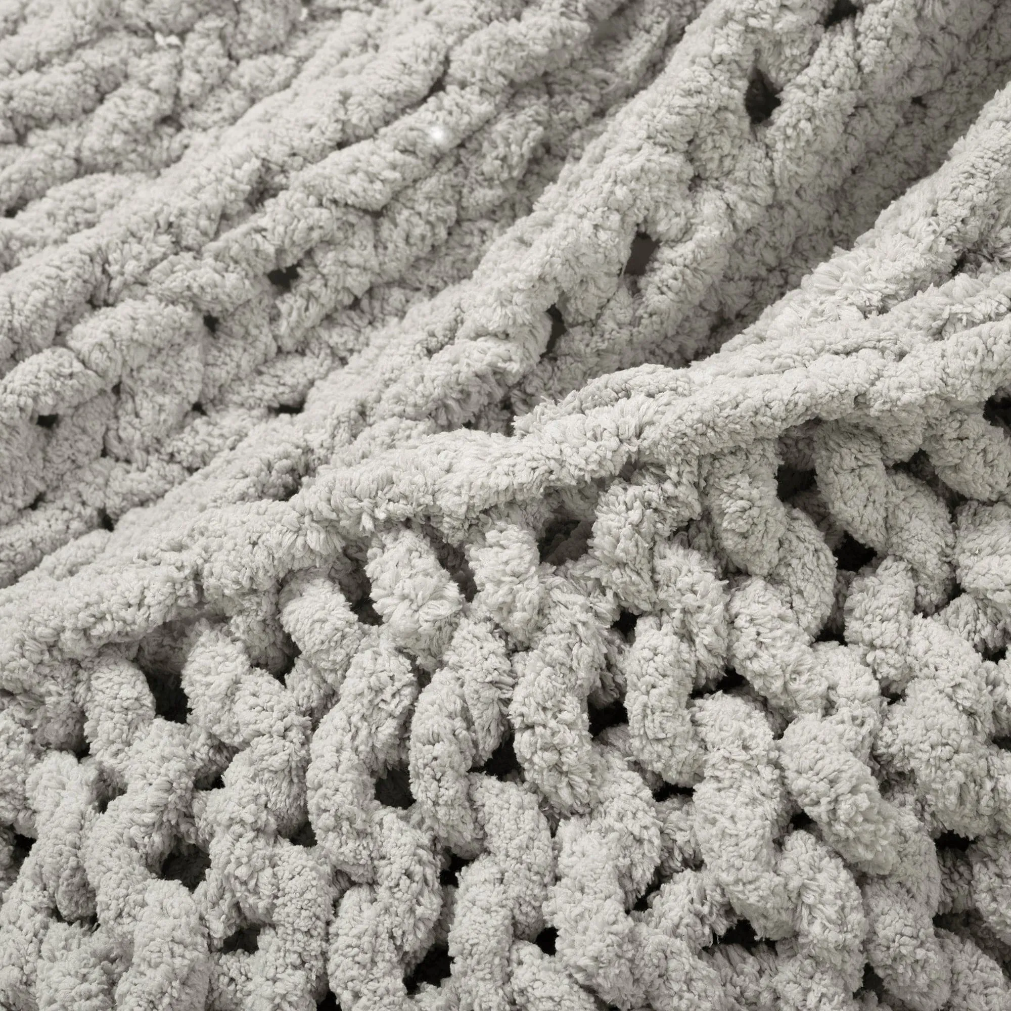 Hygge Ultra Soft Chenille Chunky Knit Throw Blanket