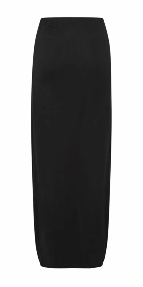 Ichi Ruched Jersey Maxi Skirt