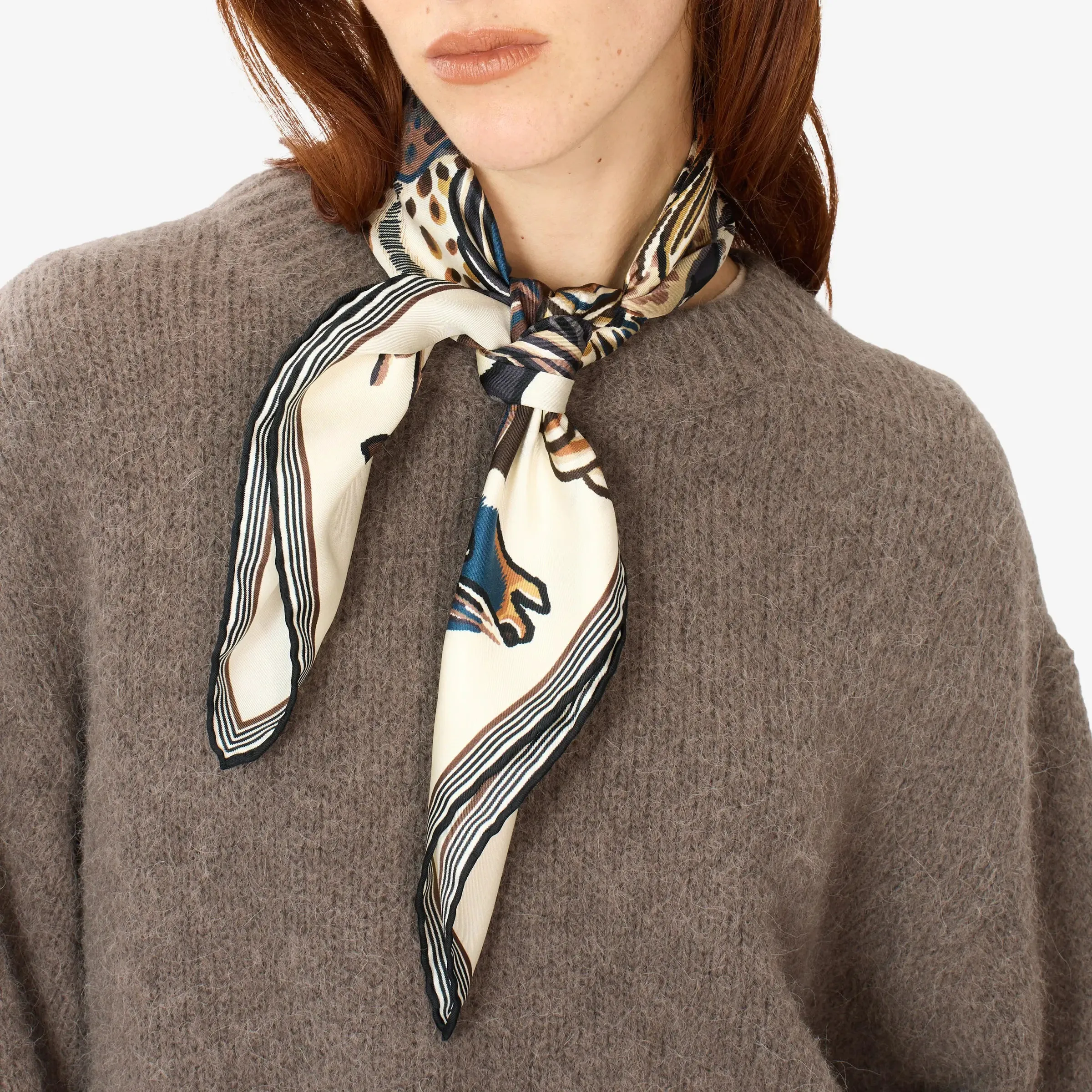 INOUI EDITIONS - WESTERN SQUARE SILK SCARF