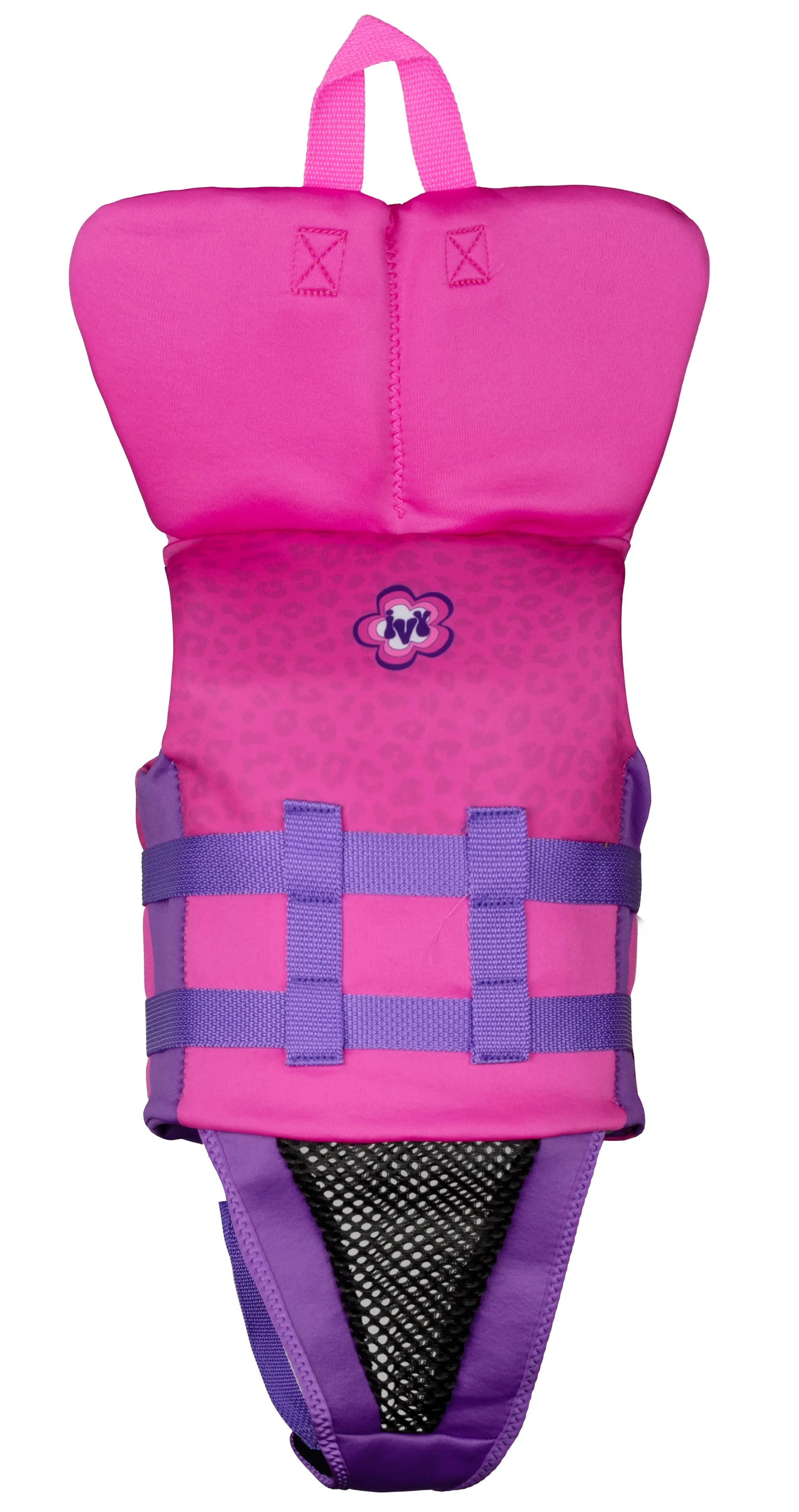 Ivy Junior Girls Vest with Collar - Pink Leopard - 2023