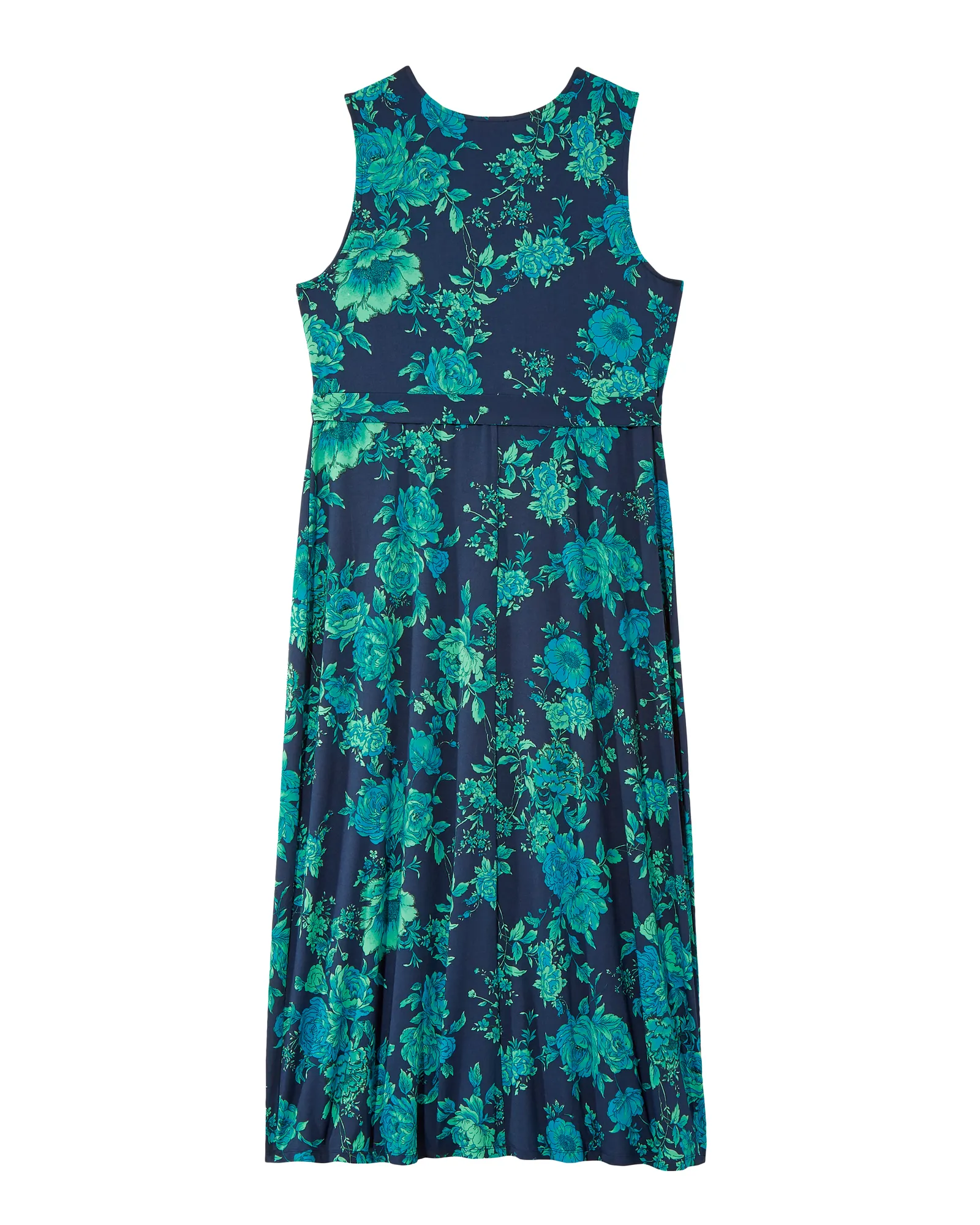 Juno Faux Wrap Maxi Dress | Navy / Teal