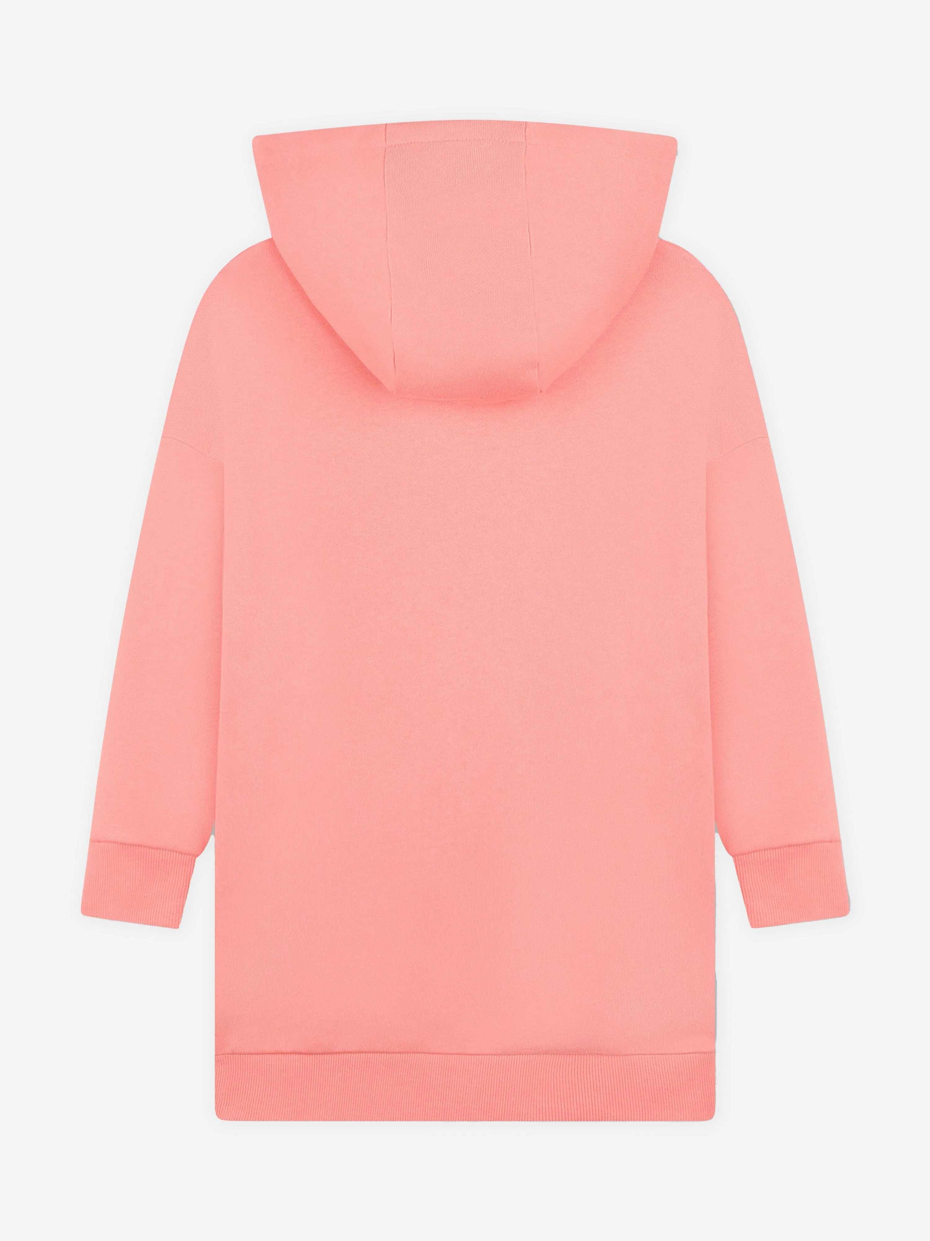 KENZO Girls Elephant Hooded Sweater Dress in Pink