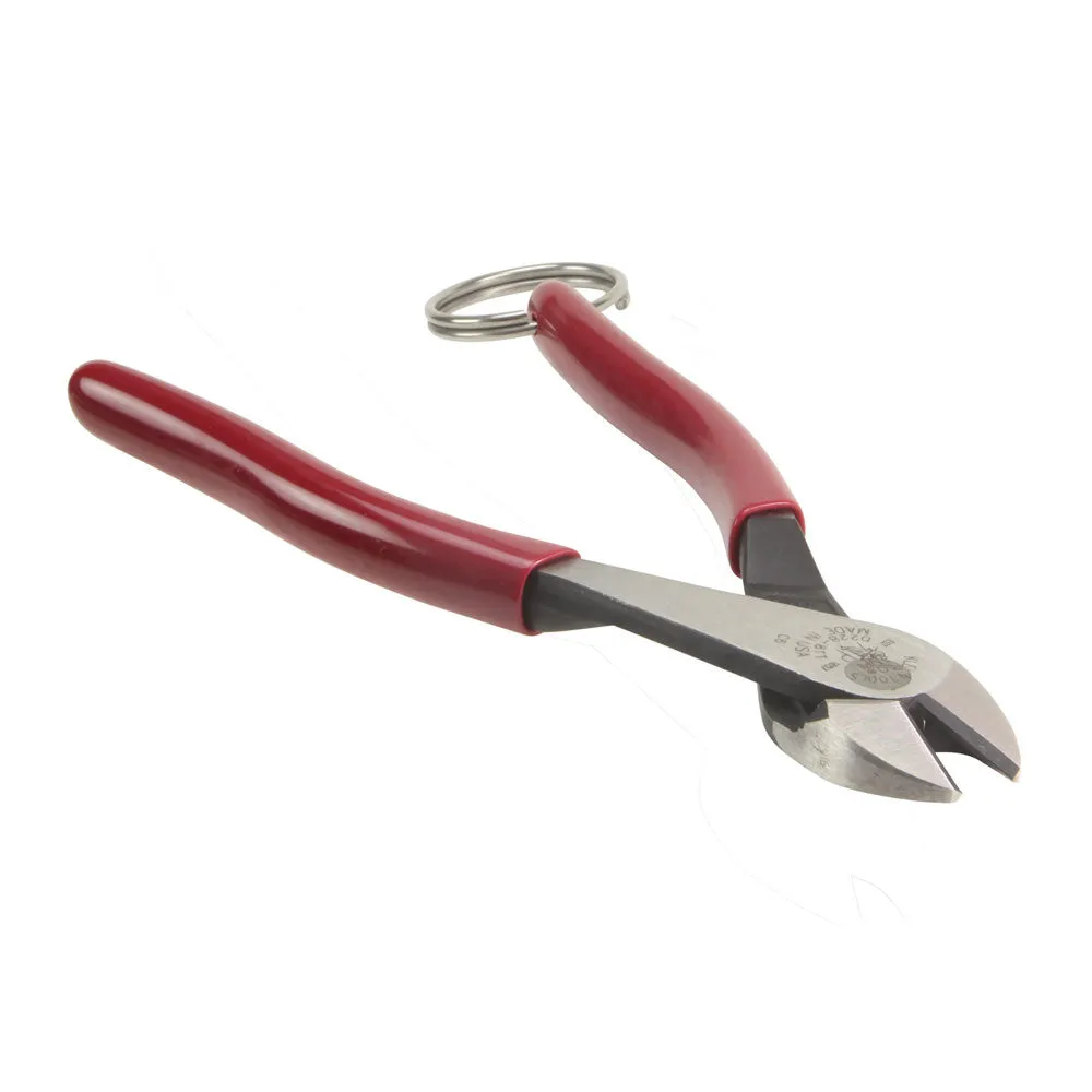 Klein Tools D228-8TT Diagonal-Cutting Pliers, High Leverage, Tie Ring, 8"