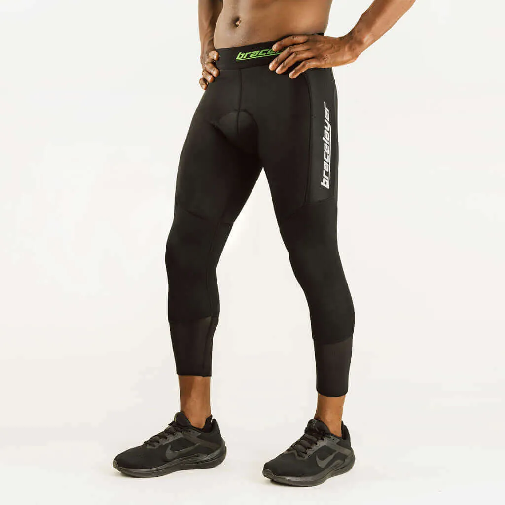 KXV GreenLine | 7/8 Cycling Compression Pants w/ Knee Support