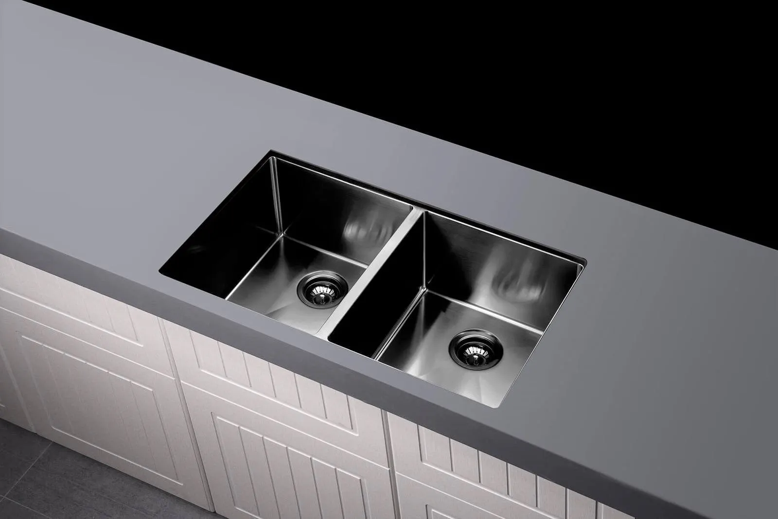 Lavello Kitchen Sink - Double Bowl 860 x 440 -  PVD Gunmetal Black