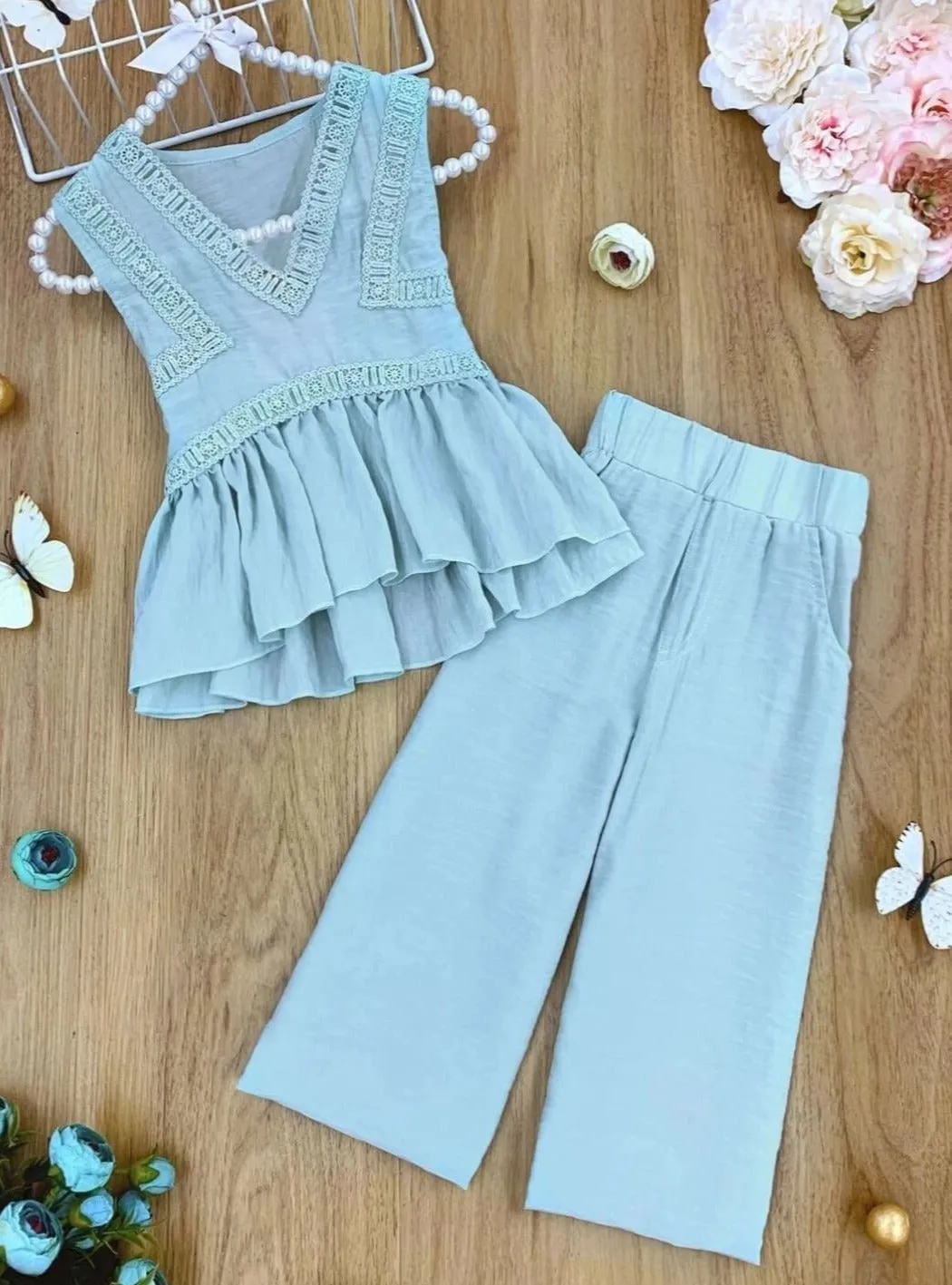 Let's Do Lunch Palazzo Pants Set