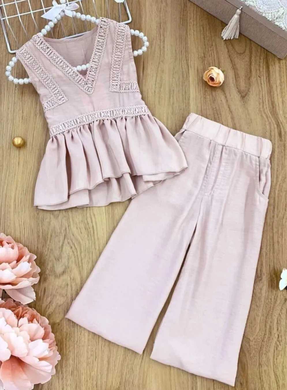 Let's Do Lunch Palazzo Pants Set