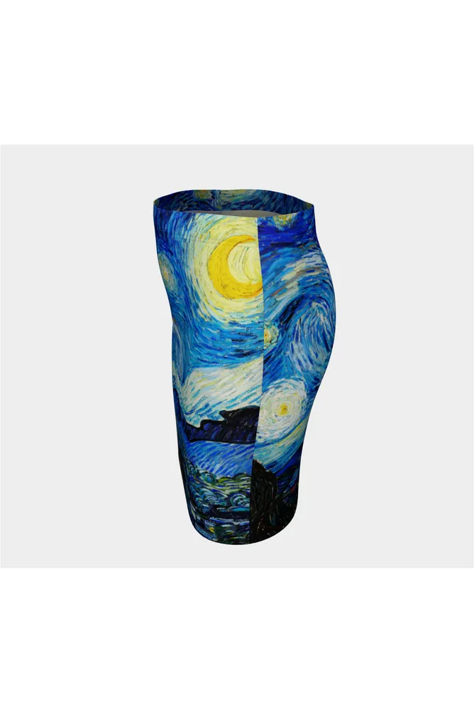 Let's Gogh Starry Nights Fitted Skirt