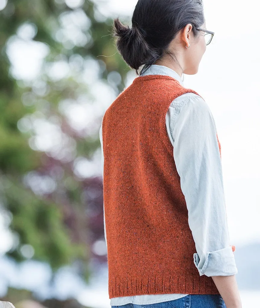 Library Vest Using Rowan Felted Tweed