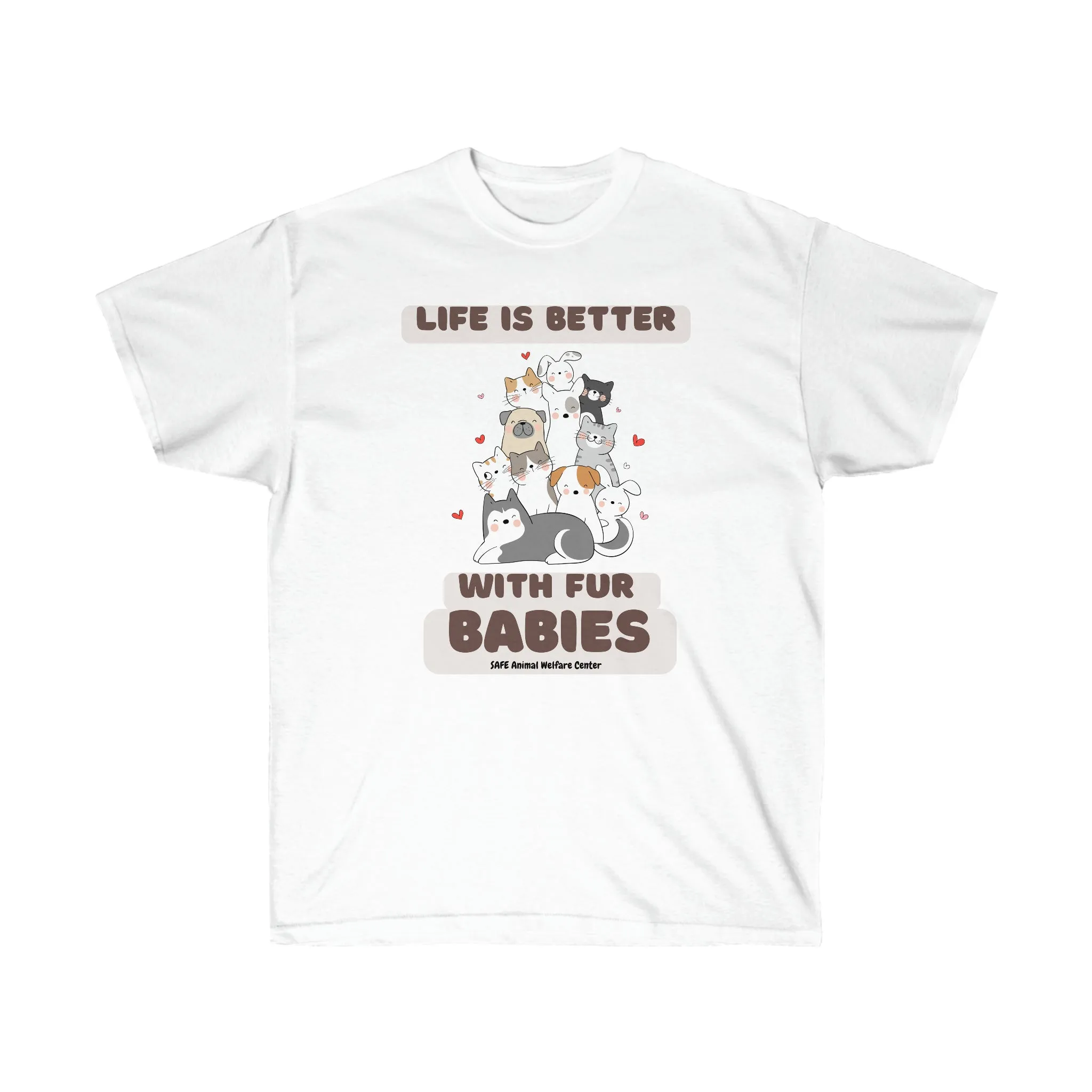 Life is better with fur babie Unisex Ultra Cotton Tee