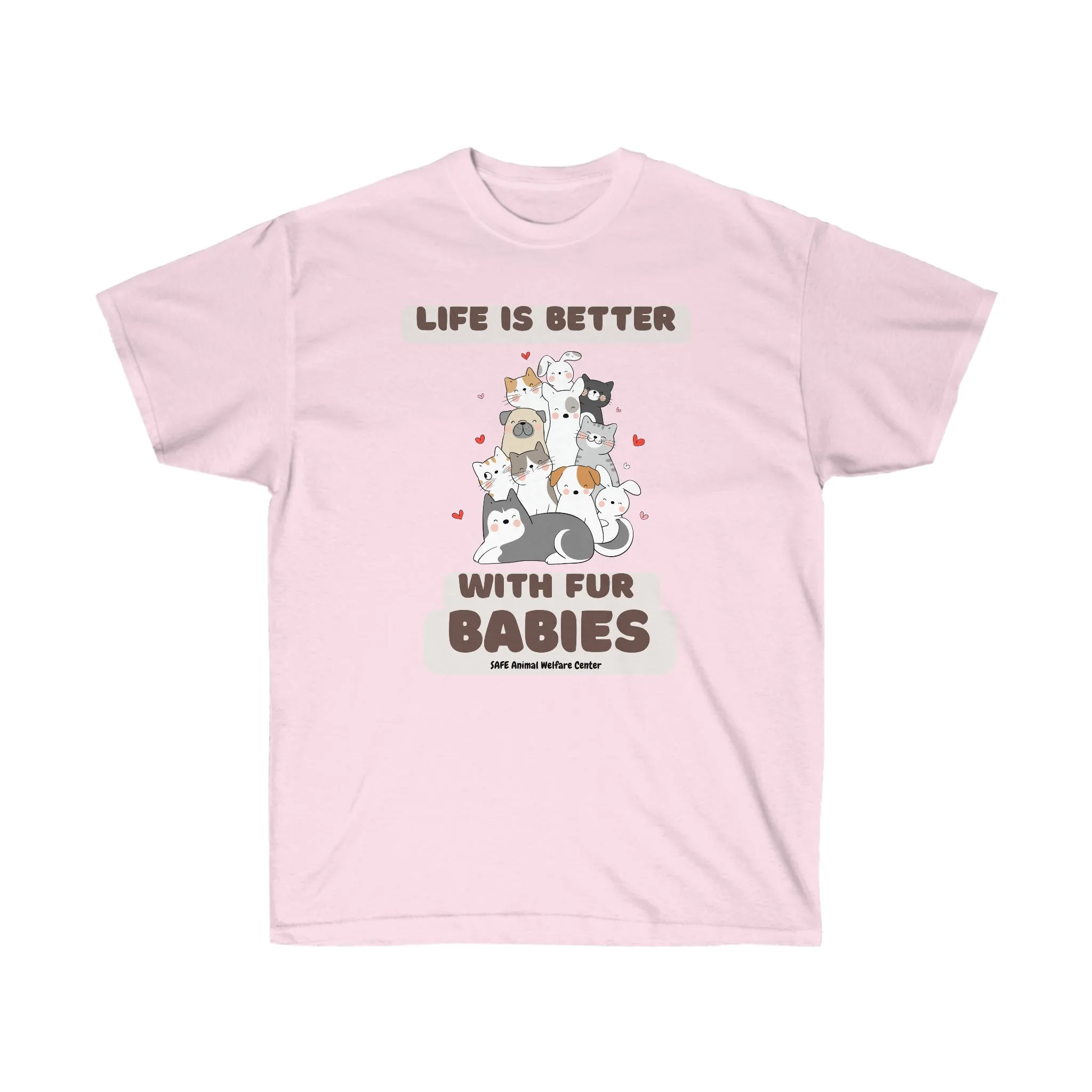 Life is better with fur babie Unisex Ultra Cotton Tee